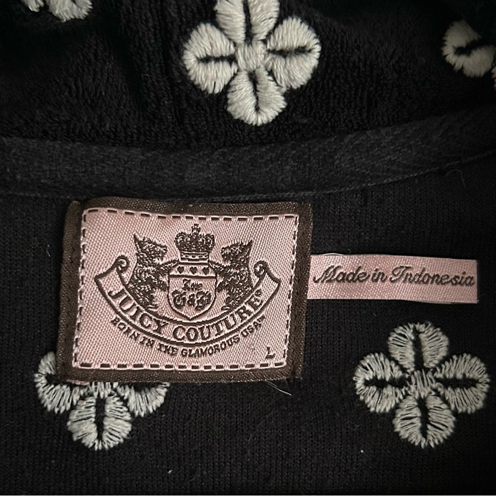 RARE Juicy Couture Y2K 2000s Floral Cotton Blend Drawstring Tracksuit. - Picture 7 of 12